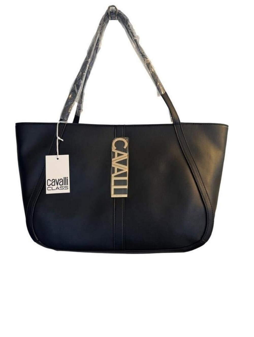NWT Cavalli Class "Sandra Shopper" Tote Bag